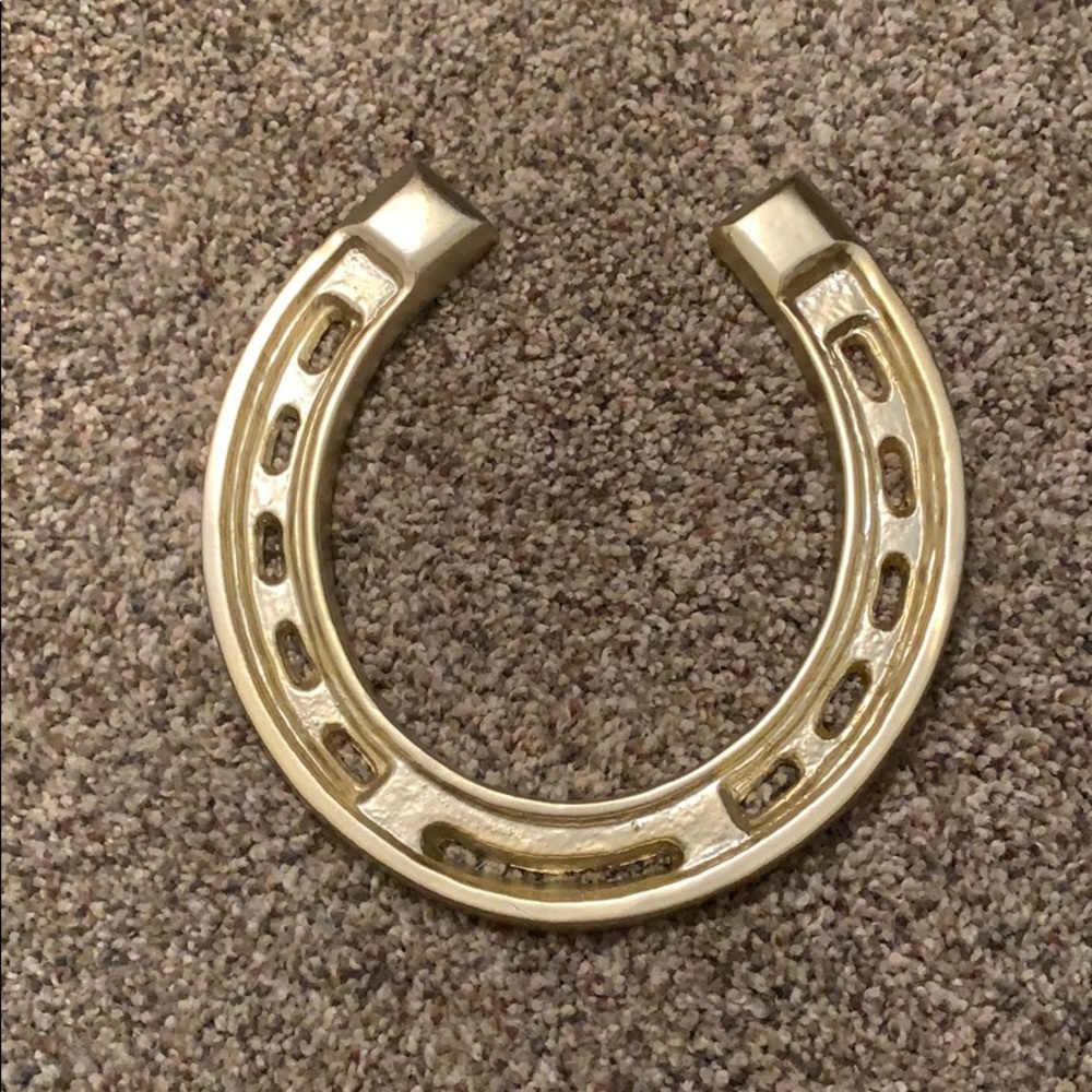 Gold Horse Shoe Decor